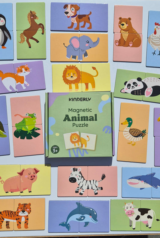 *Pre-order* Magnetische dierenpuzzels (40 delig)