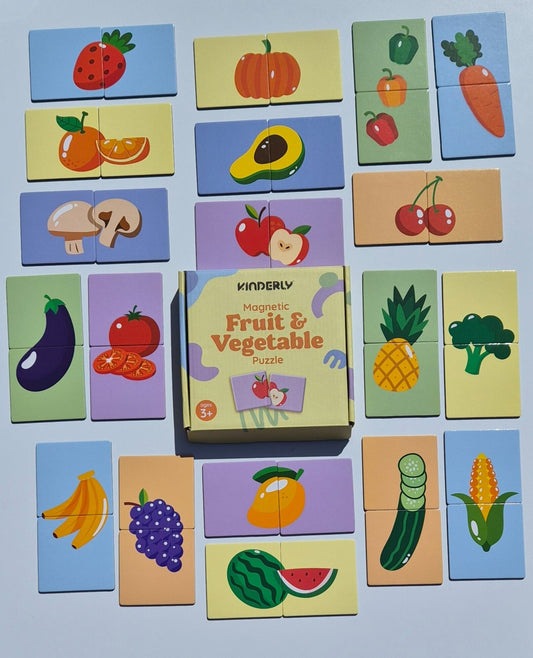 *Pre-order* Magnetische Groenten- en Fruitpuzzel (40-delig)