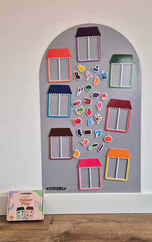 Magnetic fond d'écran (Gray) + Jeu Magnétique des Couleurs