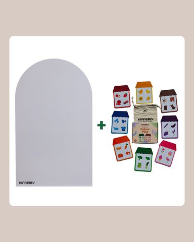 Magnettapete (Gray) + Magnetisches Farbspiel