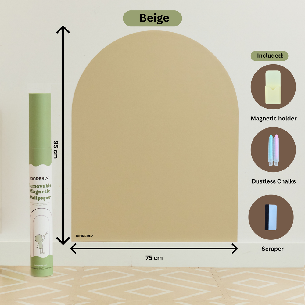 Kinderly Removable Magnetic Wallpaper - Beige