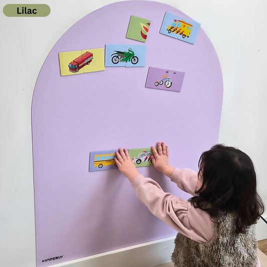 Kinderly Verwijderbaar Magnetisch Behang - Lilac