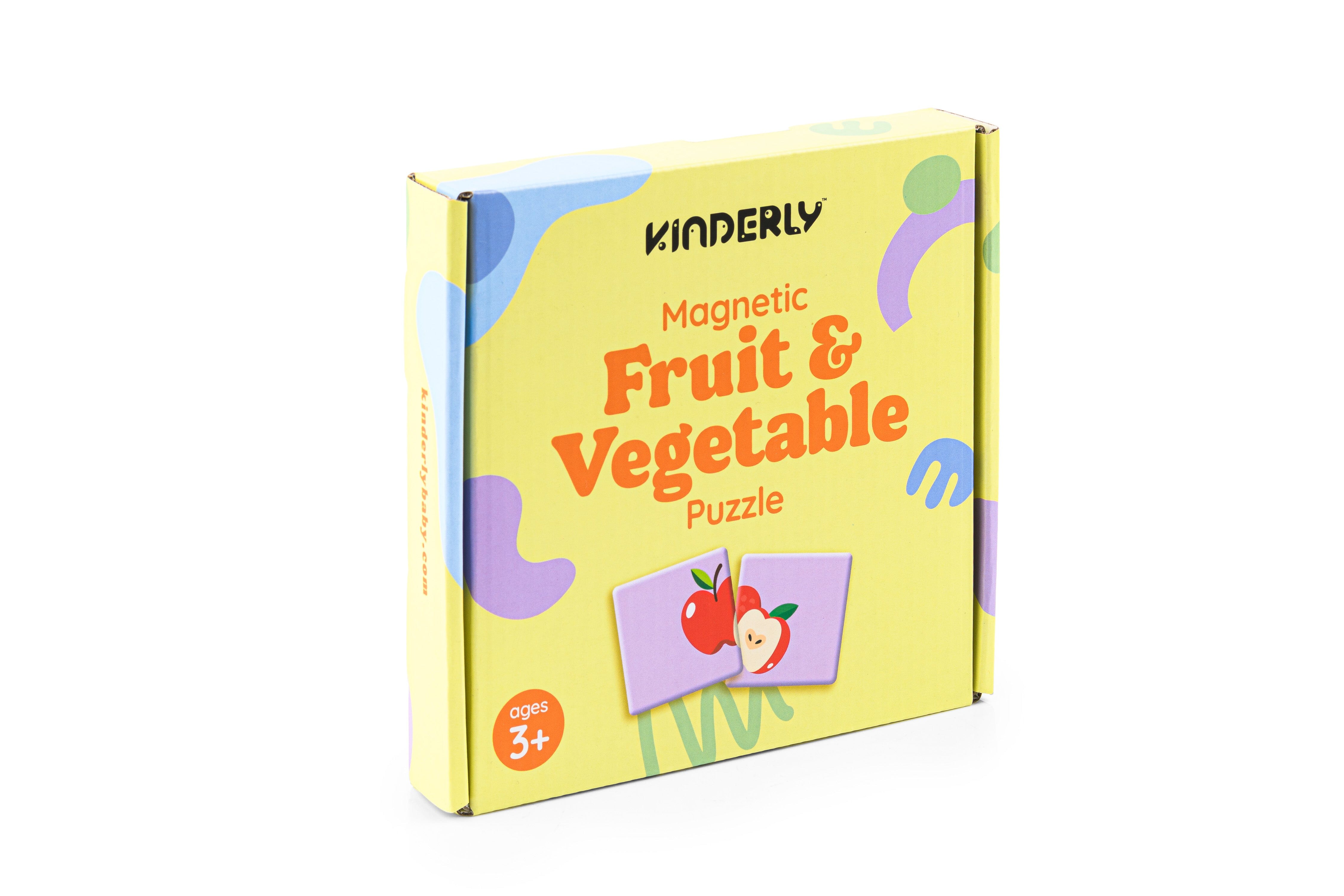 Magnetic Fruit & Vegetable Puzzle (40 piece) – Kinderly Baby