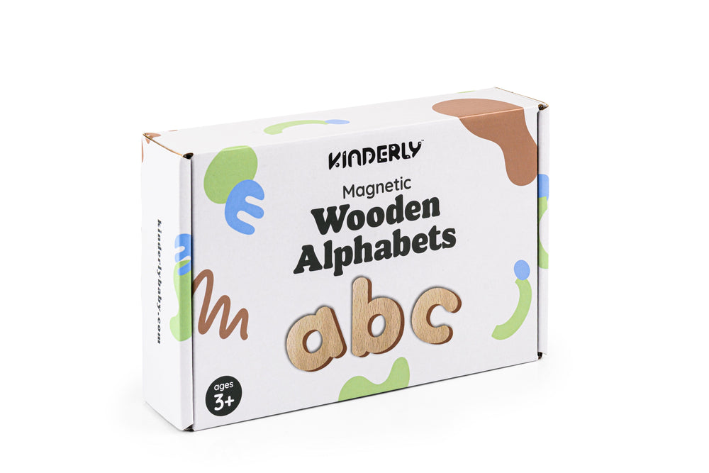 Lettres magnétiques en bois (fabriquées en véritable bois)