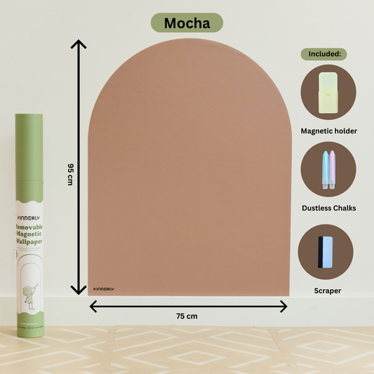 Kinderly Removable Magnetic Wallpaper - Mocha