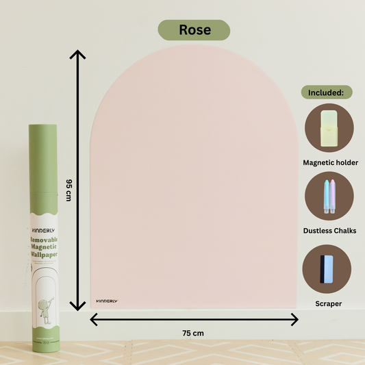Kinderly Removable Magnetic Wallpaper - Rose
